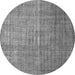 Square Abstract Gray Contemporary Rug, con748gry