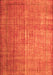 Abstract Orange Contemporary Rug, con748org