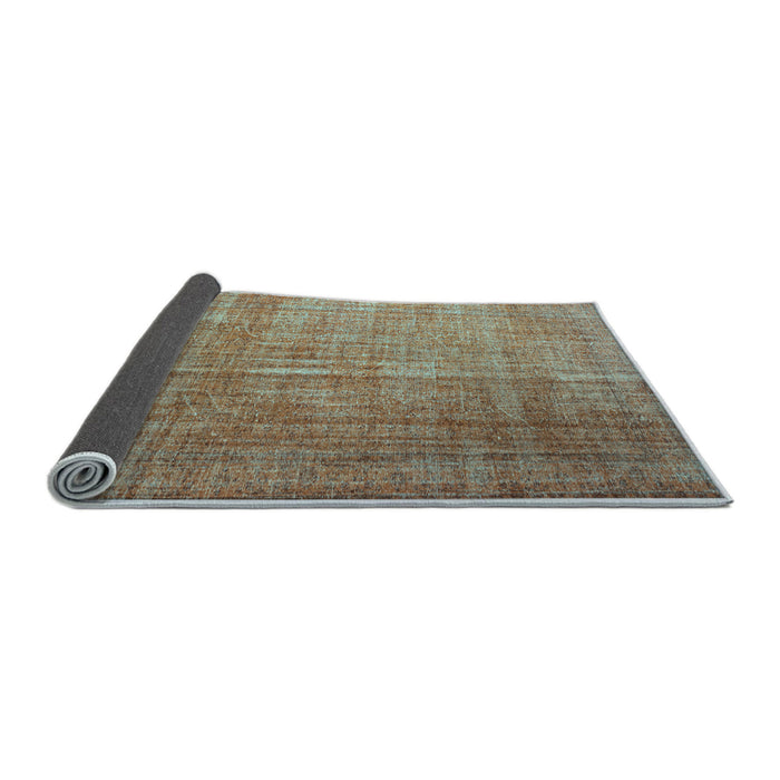 Sideview of Abstract Light Blue Contemporary Rug, con748lblu