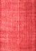 Abstract Red Contemporary Area Rugs