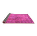 Sideview of Abstract Purple Contemporary Rug, con749pur