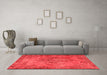 Contemporary Red Washable Rugs