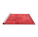 Contemporary Red Washable Rugs