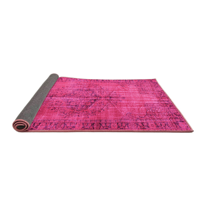 Sideview of Abstract Pink Contemporary Rug, con749pnk