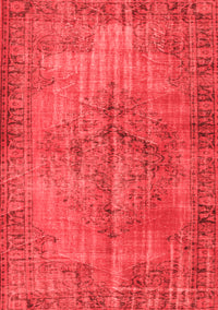 Abstract Red Contemporary Rug, con749red