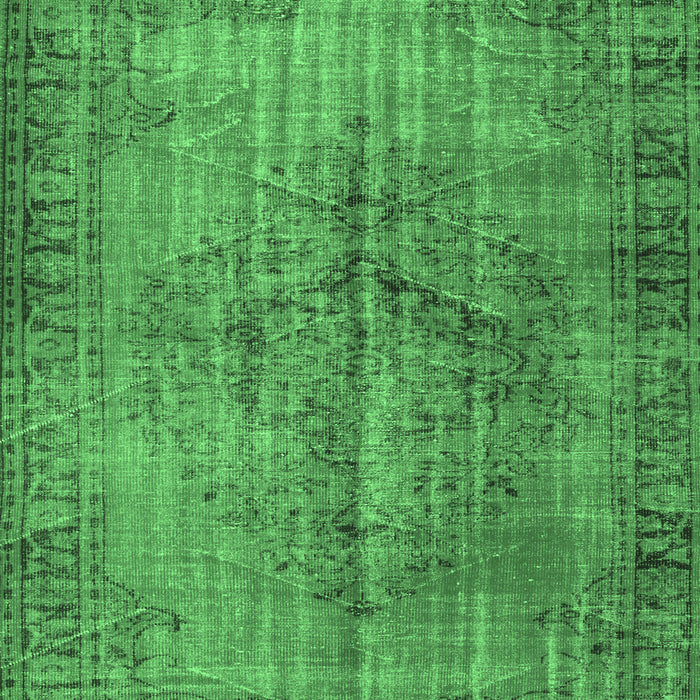 Machine Washable Abstract Emerald Green Contemporary Area Rugs, wshcon749emgrn