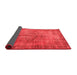 Abstract Red Contemporary Area Rugs