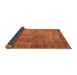 Sideview of Abstract Brown Contemporary Rug, con749brn