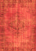 Serging Thickness of Machine Washable Abstract Orange Contemporary Area Rugs, wshcon749org