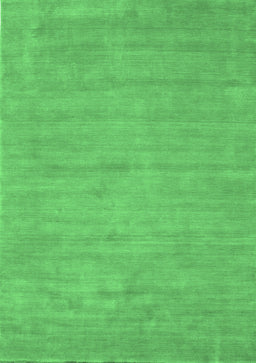 Abstract Emerald Green Contemporary Rug, con74emgrn
