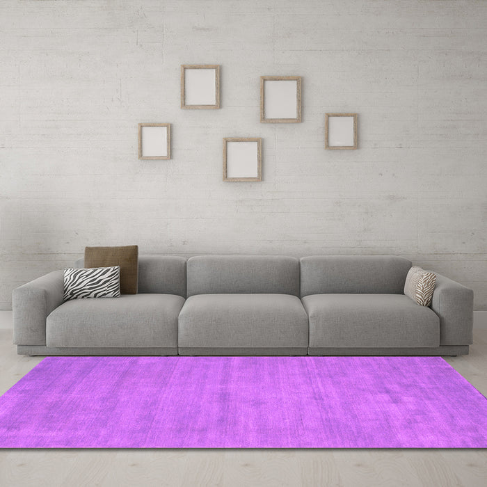 Machine Washable Abstract Pink Contemporary Rug in a Living Room, wshcon74pnk
