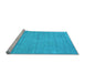 Sideview of Machine Washable Abstract Light Blue Contemporary Rug, wshcon74lblu