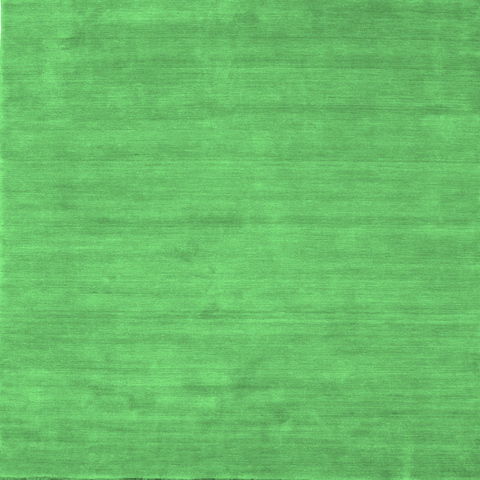 Square Machine Washable Abstract Emerald Green Contemporary Area Rugs, wshcon74emgrn