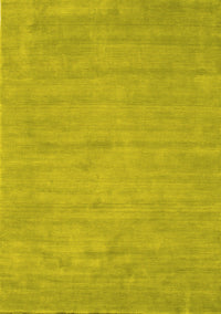 Abstract Yellow Contemporary Rug, con74yw