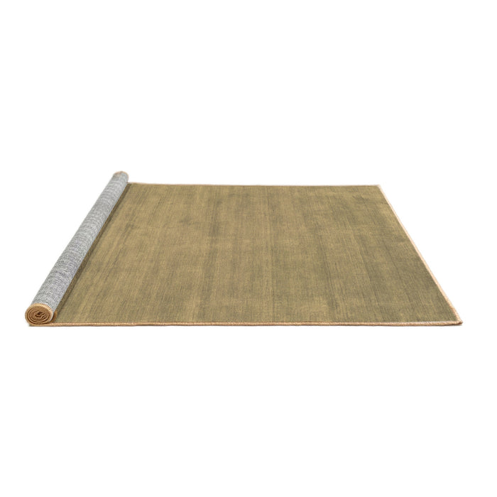 Sideview of Machine Washable Abstract Brown Contemporary Rug, wshcon74brn