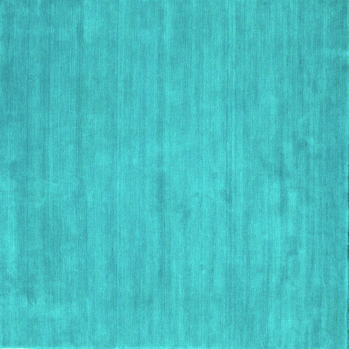 Square Machine Washable Abstract Turquoise Contemporary Area Rugs, wshcon74turq