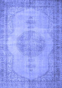 Abstract Blue Contemporary Rug, con750blu