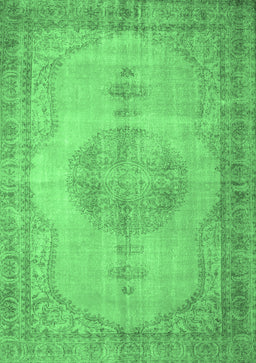 Abstract Emerald Green Contemporary Rug, con750emgrn
