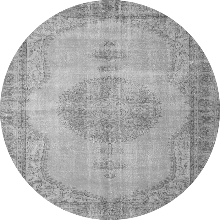 Square Abstract Gray Contemporary Rug, con750gry