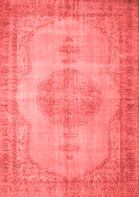 Abstract Red Contemporary Rug, con750red