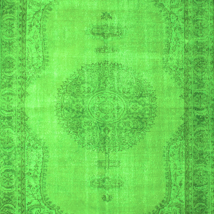 Serging Thickness of Machine Washable Abstract Green Contemporary Area Rugs, wshcon750grn