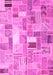 Abstract Pink Contemporary Rug, con751pnk