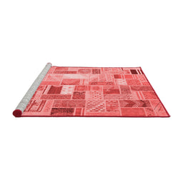 Contemporary Red Washable Rugs