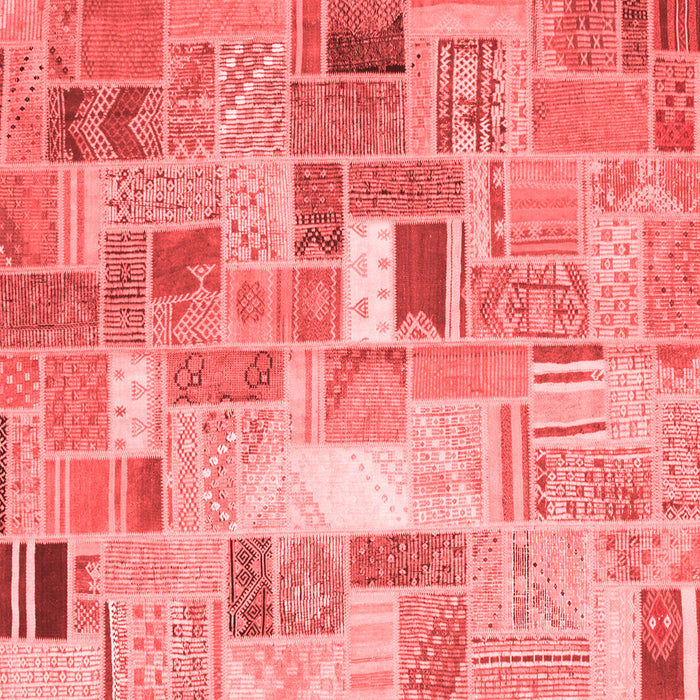 Abstract Red Contemporary Rug, con751red