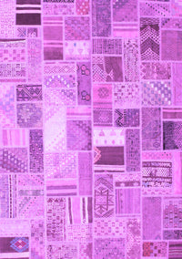 Abstract Purple Contemporary Rug, con751pur