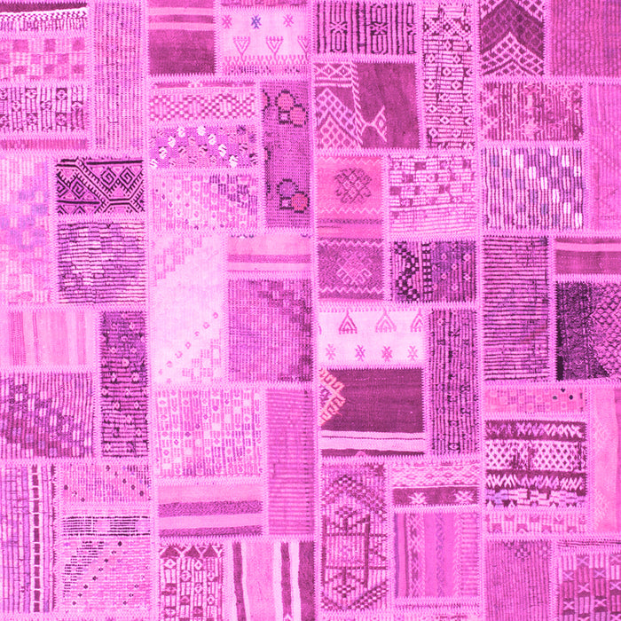 Machine Washable Abstract Pink Contemporary Rug, wshcon751pnk