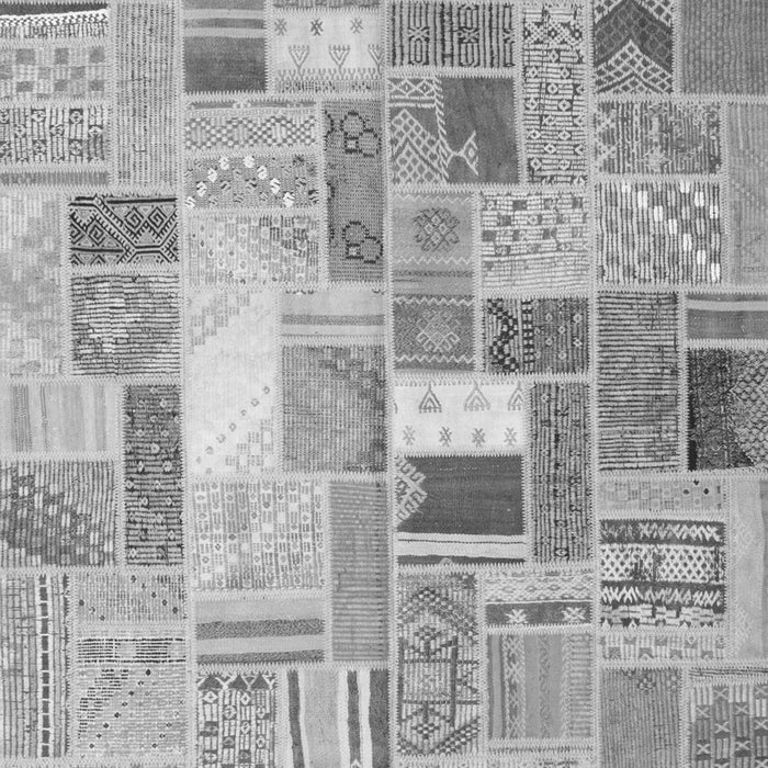 Abstract Gray Contemporary Rug, con751gry