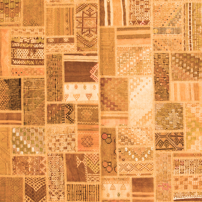 Serging Thickness of Machine Washable Abstract Orange Contemporary Area Rugs, wshcon751org