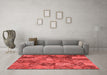 Contemporary Red Washable Rugs