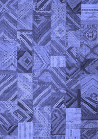 Abstract Blue Contemporary Rug, con752blu