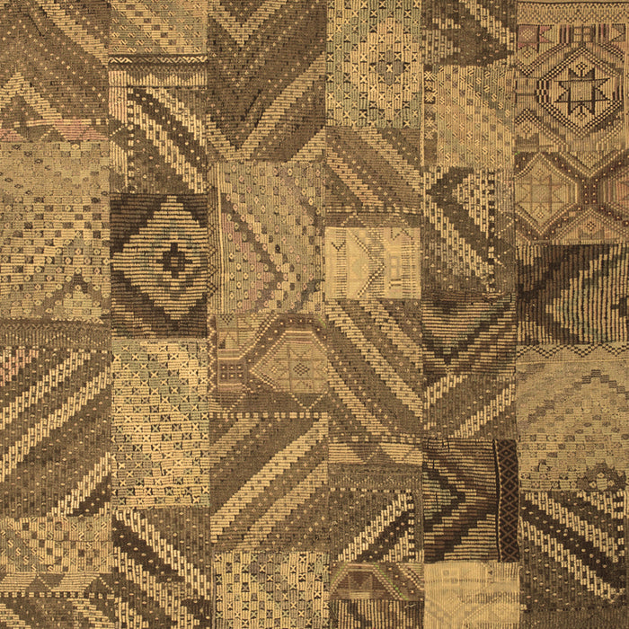 Abstract Brown Contemporary Rug, con752brn