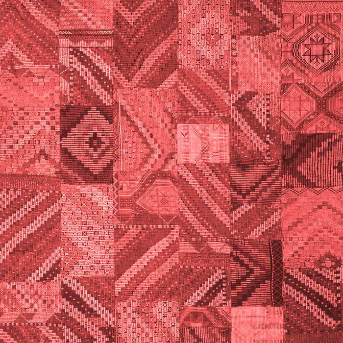 Machine Washable Abstract Red Contemporary Rug, wshcon752red