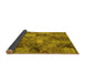 Sideview of Abstract Yellow Contemporary Rug, con752yw