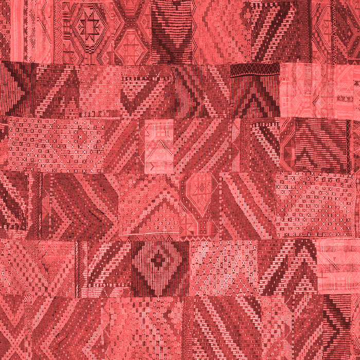 Abstract Red Contemporary Rug, con752red