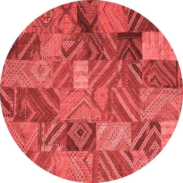 Machine Washable Abstract Red Contemporary Rug, wshcon752red