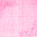 Square Abstract Pink Contemporary Rug, con753pnk