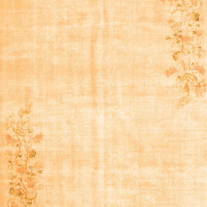 Abstract Orange Contemporary Rug, con753org