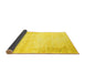 Sideview of Abstract Yellow Contemporary Rug, con753yw