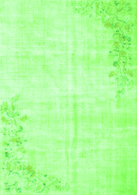 Abstract Green Contemporary Rug, con753grn