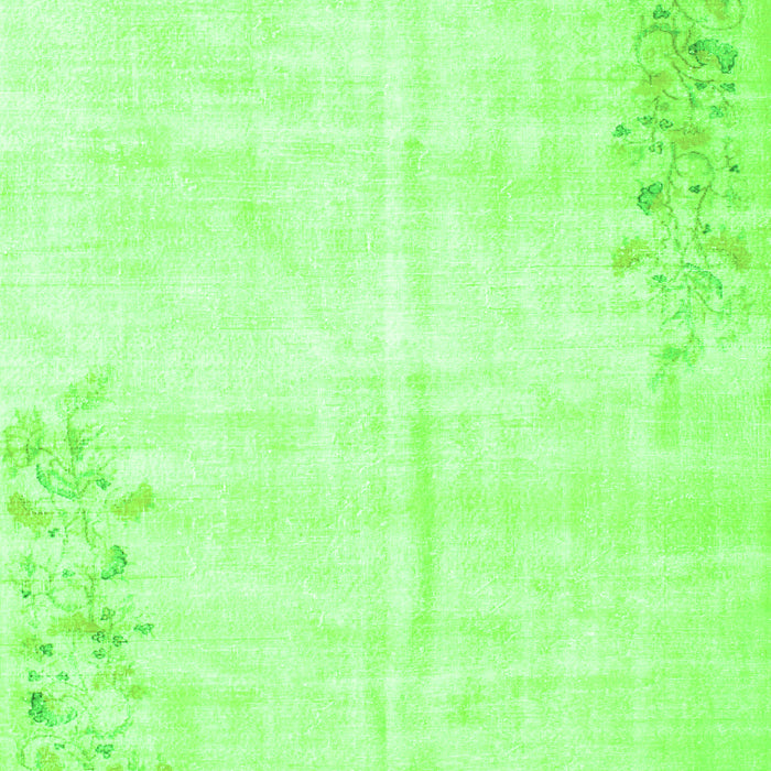 Abstract Green Contemporary Rug, con753grn