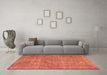 Machine Washable Abstract Brown Contemporary Rug in a Living Room,, wshcon754brn