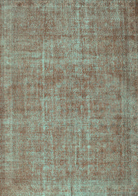 Abstract Turquoise Contemporary Rug, con754turq