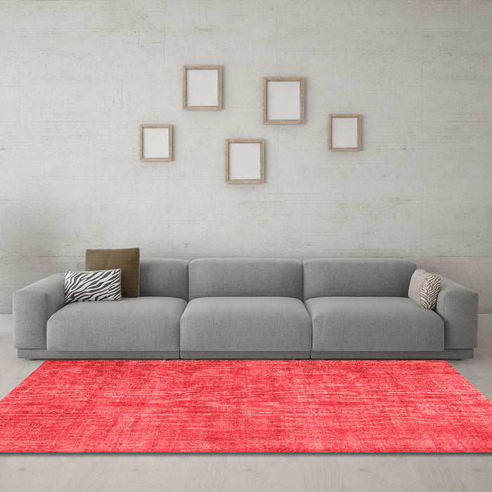 Contemporary Red Washable Rugs