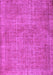 Machine Washable Abstract Purple Contemporary Area Rugs, wshcon754pur