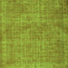 Serging Thickness of Abstract Green Contemporary Rug, con754grn