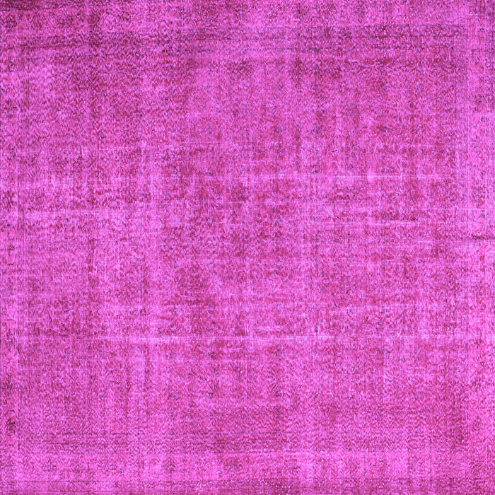 Square Machine Washable Abstract Purple Contemporary Area Rugs, wshcon754pur